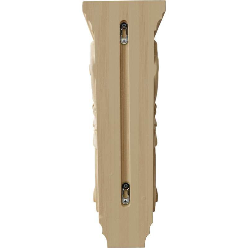 Grand corbeau en bois d'acanthe l 6 po x P 7 1/2 po x H 18 po, bois d'hévéa (paquet de 4), Hévéa