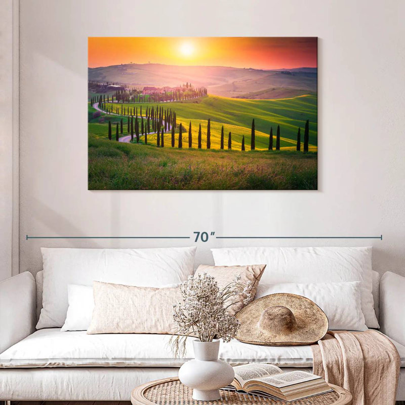 Vanna Sun sur la Toscane, H 30 po x l 45 po