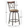 Basche Swivel Upholstered Adjustable Height Counter Stool with Metal Frame