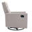 Modern Upholstered Rocker Nursery Chair Plush Seating Glider Swivel Recliner Chair, Tan-1081226032