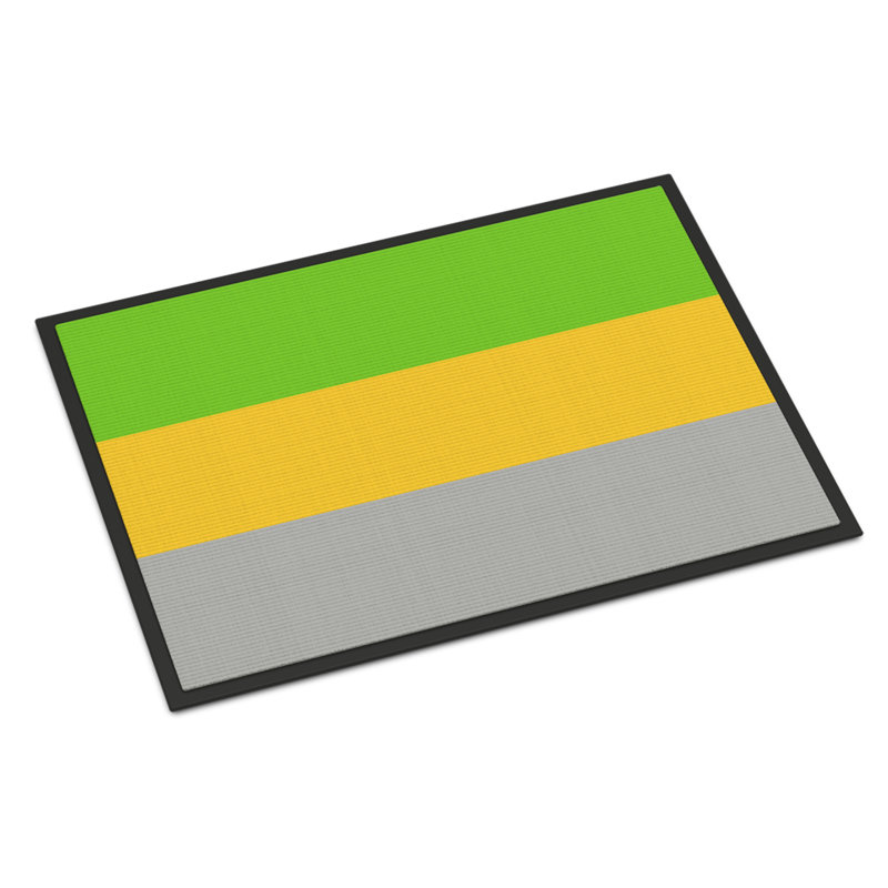 Tapis de porte USA Gay Pride, l 18 po x L 27 po, Fierté lithromantique