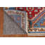 Tapis de couloir bleu en laine 3x8