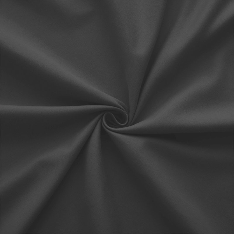 Brushed Microfiber 40cm Deep Fitted Bed Sheet, Super King (6'), Charcoal