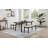 44.5" Wide Farmhouse Style Solid Wood and Natural Seagrass Bench-116467644
