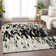 Premium Machine Washable Prisco Black Rug