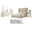 Ensemble de chambre à coucher pour grand lit 5 pièces Jenny, bois beige texturé et détails en métal doré-114566108-114566109