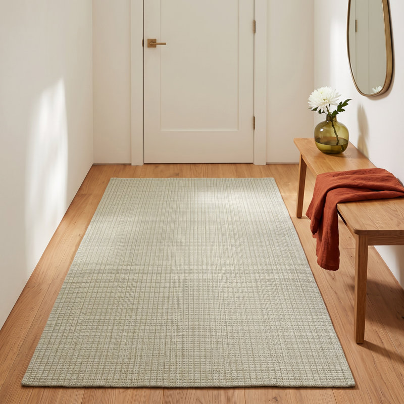 Kalise Bella Hand Tufted Wool Siba Rug, Green, Rectangle 8'9" x 11'9"