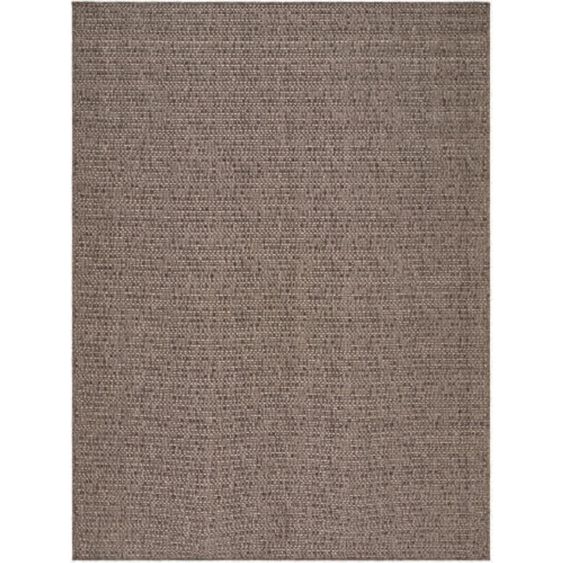 Lumina  Machine Woven Rug, Rectangle 5'1" x 7', Brown