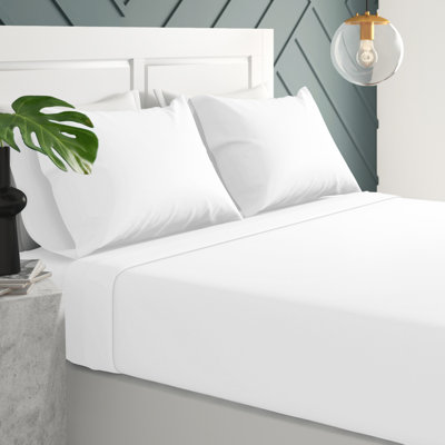 4-Piece 1500 Thread Count Brushed Microfiber Sheet Set with Pillowcases