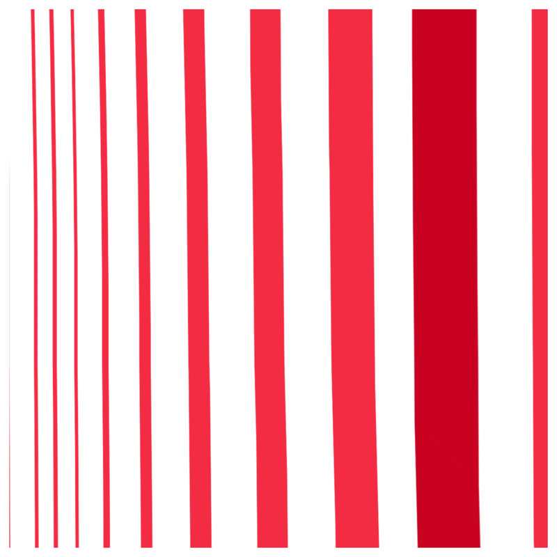 Édredon à rayures rouges et blanches, Lit simple