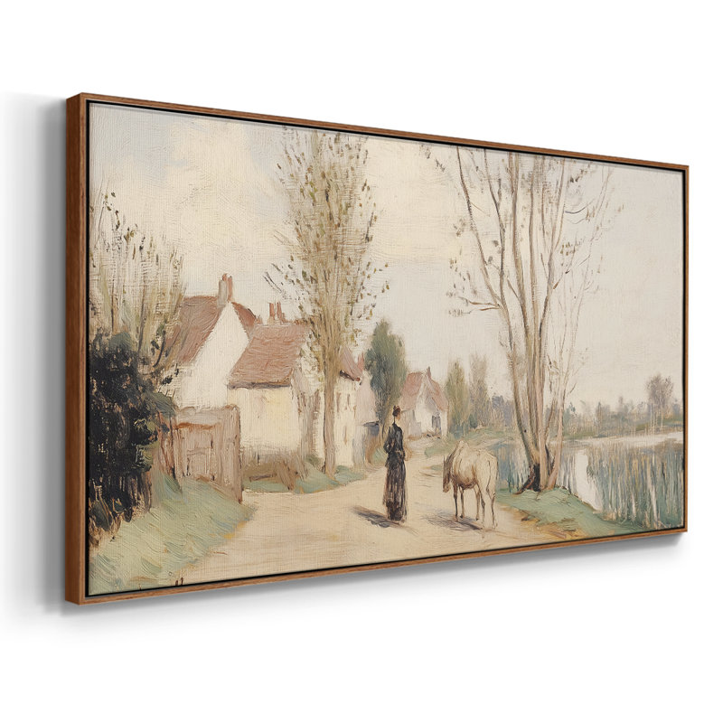 Série paysage - CXC - Toile tendue avec châssis encadré - Prêt à être accroché, H 21 po x l 41 po, Blanc