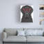 Art mural sur toile tendue - Labrador Retriever portant des lunettes Hipster 2 de Furbaby Affiliates pour décoration de salon, de chambre à coucher ou de bureau - 24 x 32-1639859144