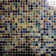 LEED Amber 0.75" x 0.75" Glass Mosaic Tile in Purple Blue