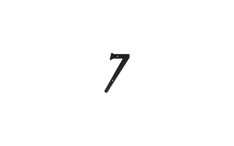 Deltana RNZ4-7 4" Numbers Zinc Die-Cast, Black