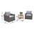 Genesis Teak 2 - Person Patio Conversation Set with Cushions