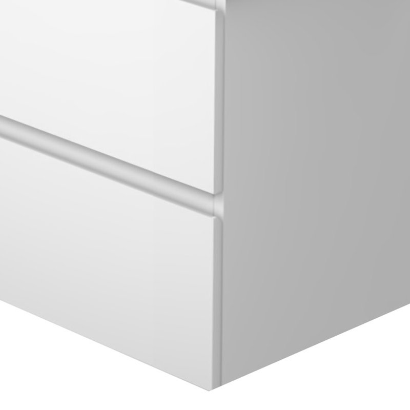 Nurbol 500mm Single Bathroom Vanity with Drop In Ceramic Basin