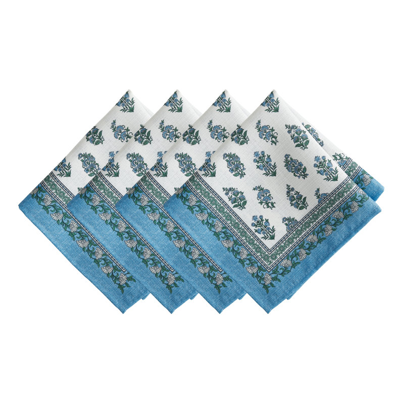 Serviette carrée en polyester Tropez Block