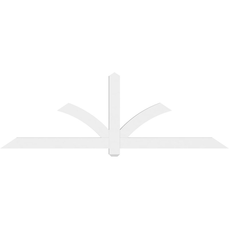 Support pour pignon en PVC Redmond, H 28 po x l 84 po (pas: 8/12), P 2 po x F 4 po