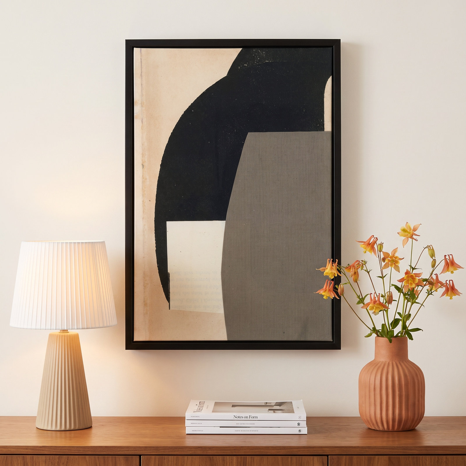 Reach Print by Driftway Studio, 20" H x 14" W, Framed Print Paper without Mat, Black