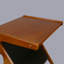 Table de bout à tréteaux en bois massif Aadrith-702382791