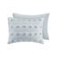 Ensemble de literie durable 2 pièces simple / simple TG, jacquard en polyester, design bleu moderne pour le confort de la maison