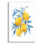 «Blue Leaf Lemons 1» par Yvette St. Amant, art mural en verre acrylique-669597714