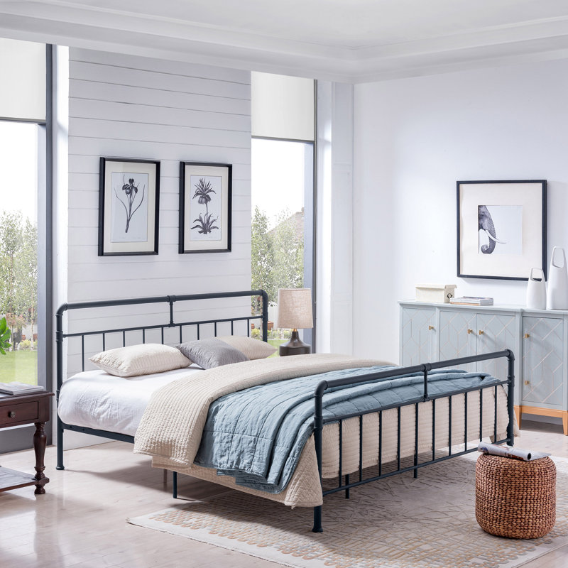 Lit plateforme Tremonton, Grand, Gris anthracite
