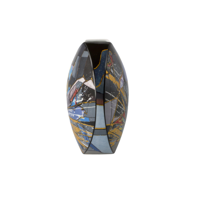 Multicolour 21Cm Porcelain Table Vase