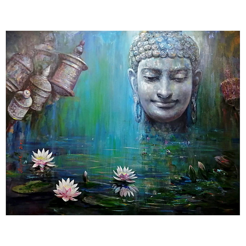 La paix existante | Acrylique sur toile | Peinture murale décorative