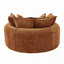 Fauteuil d'appoint rembourré en tissu chenille-83301237