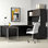 Bureau de direction en U avec huche réversible Glidden