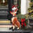 Santa's Red-Nosed Christmas Reindeer Statue