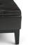 Repose-pieds de rangement pour table basse contemporaine en cuir végétalien l 36 po Dover-691848313