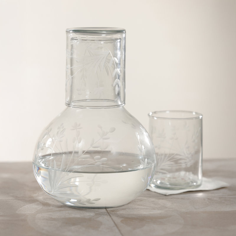 Carafe en verre gravé Shiraz