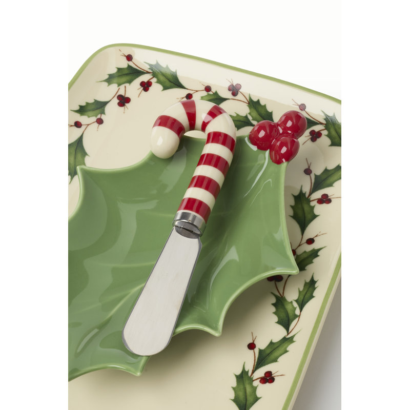 Holiday 3-Piece Hostess Set with Spreader