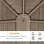 164.5" L X 116.25" W X 110.25" Hgazebo With Curtains, Pavilion With Steel Roof Ceiling Hook