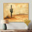 Minimalisme, cactus dans le désert, vent I - art mural grand cactus-2104797946-2104797945-2104797700