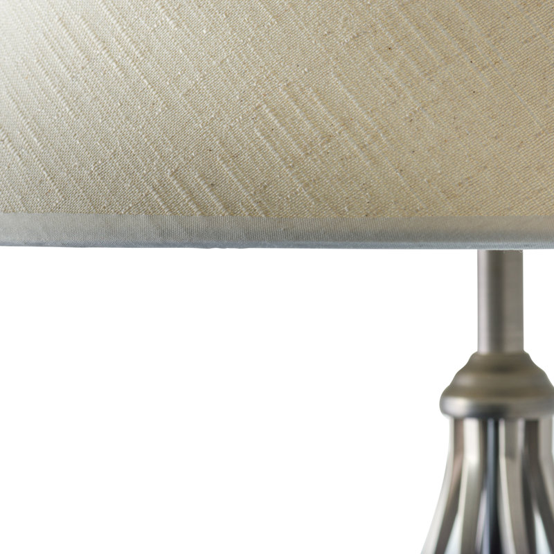 Bratton 155cm Traditional Twist Floor Lamp, Silver