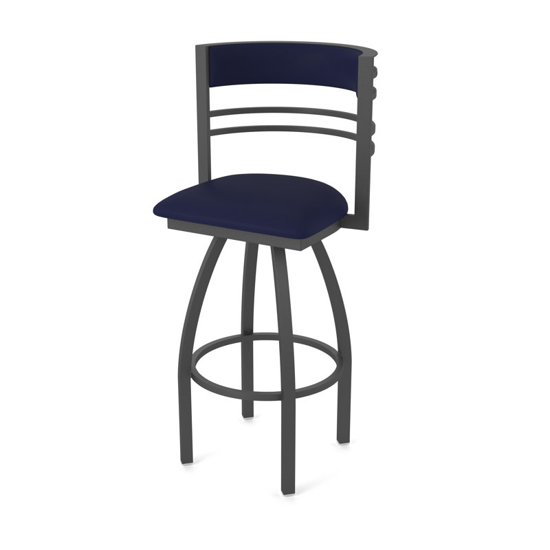 Hunter Swivel Stool, Étain, Tabouret de comptoir (siège d'une hauteur de 25 p, Vinyl-Canter Twilight