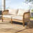 Outdoor Patio Cushioned Sofa