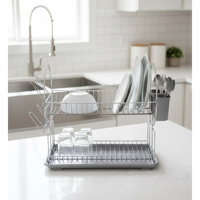 Cengiz Drain Tray, Chrome/Grey