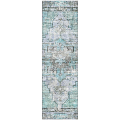 Premium Machine Washable Lucchesi AMF1729 Global Rug