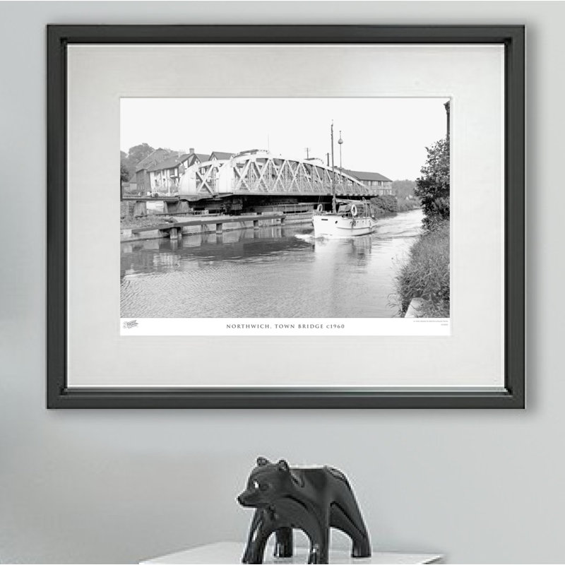 Northwich, Town Bridge C1960 - Single Picture Frame Print, 45cm H x 60cm W x 2.3cm D