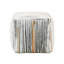 Repose-pieds pouf moderne en tissu jacquard