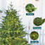 Arbre de Noël épinette pré-éclairé-1201138075