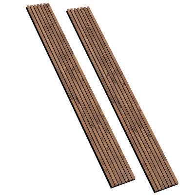 2 panneaux muraux de lattes en bois pour panneaux muraux, lattes de bois grises et grises