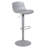 Charlotterose Swivel Height Adjustable Bar Stools Faux Leather Upholstered Counter Stool with Metal Frame-1176610650