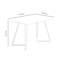 Torpoint 4 Person Dining set - a Rectangular Plastic Dining Table with Wooden Legs and a Set of 4 Faux Leather Cushion Padded Dining Chairs for Dining Room - Modern Dining Table Set-1094511265-1094511264