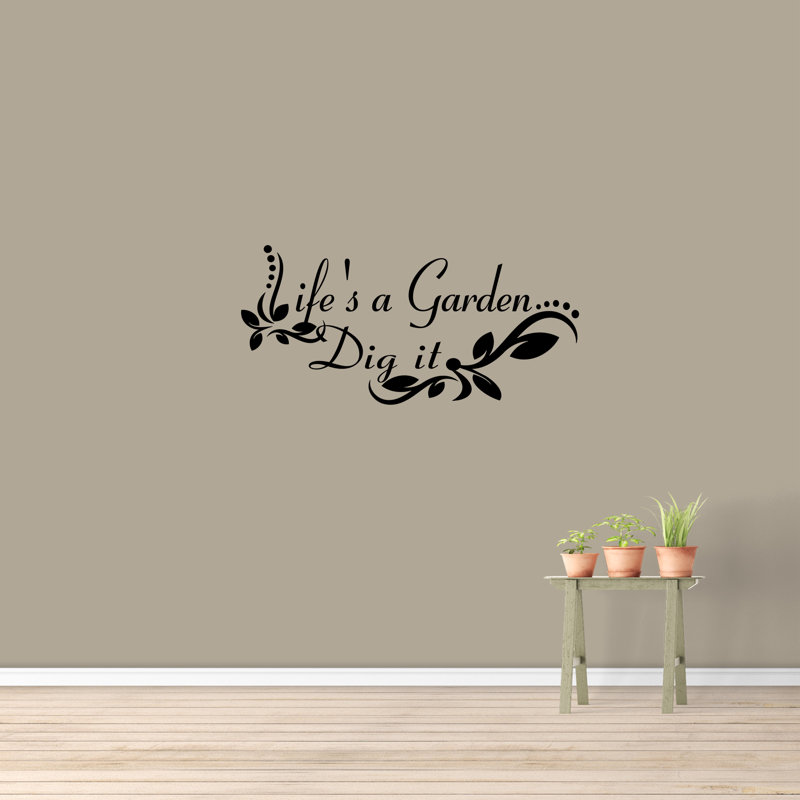 Text & Numbers Non-Wall Damaging Wall Decal, Black