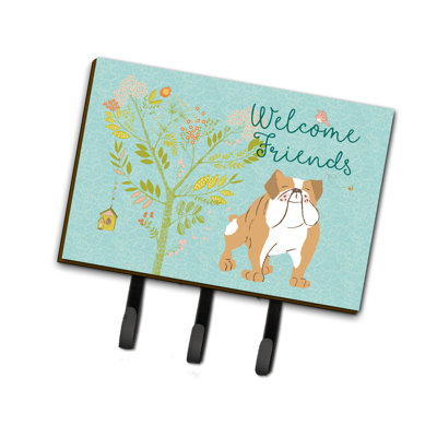 Metal Wall Organizer with Key Hooks